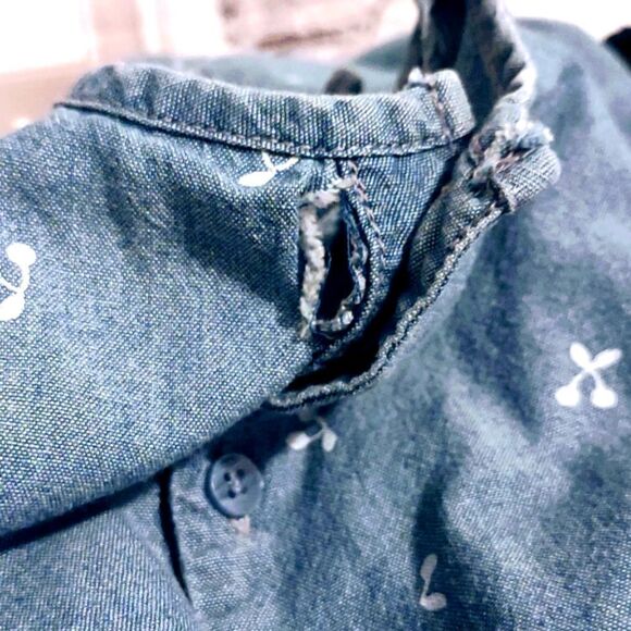 CARTER'S KIDS COTTON SNAP CROTCH JUMPER (HAS SMALL HOLE) - Picture 4 of 11